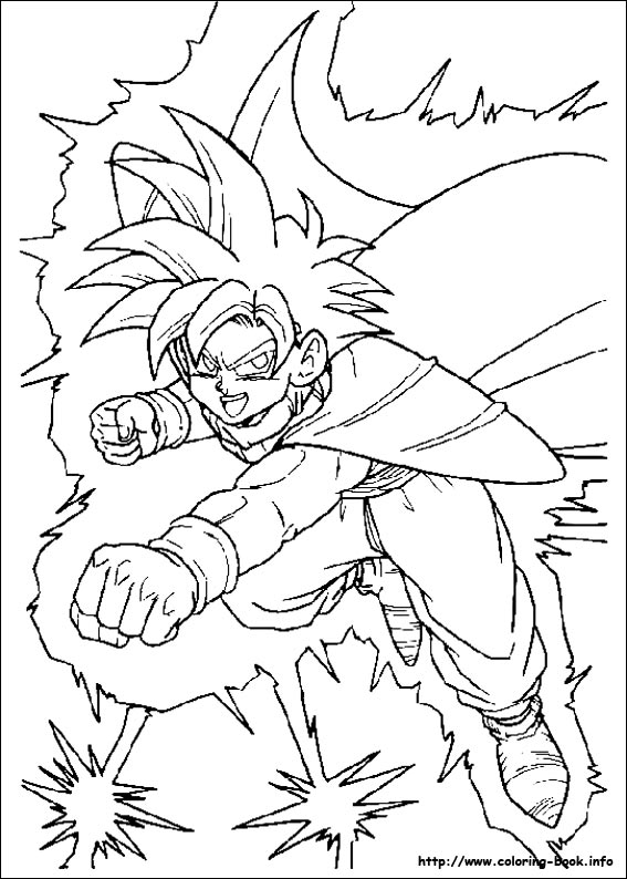 Dragon Ball Z coloring picture